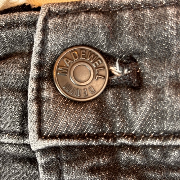 Madewell The Perfect Vintage Crop Jean Size 29 Lunar Wash Black Denim - Picture 9 of 15